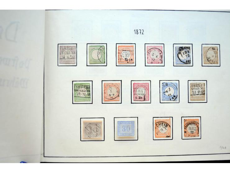 1872/1945, postfrische, ungebrauchte und gestempelte Sammlung mit u.a. Mi.-Nr. 66, 438-39, 456-58, 496-98, Bl.2, 3, D65 etc.,