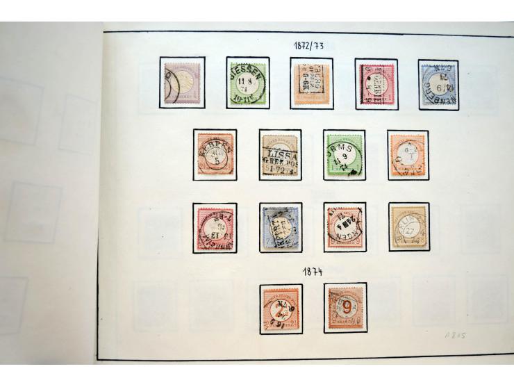 1872/1945, postfrische, ungebrauchte und gestempelte Sammlung mit u.a. Mi.-Nr. 66, 438-39, 456-58, 496-98, Bl.2, 3, D65 etc.,