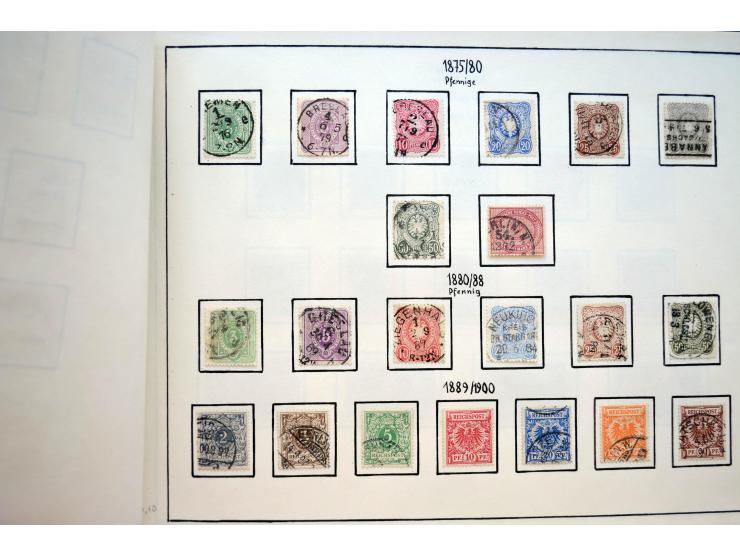 1872/1945, postfrische, ungebrauchte und gestempelte Sammlung mit u.a. Mi.-Nr. 66, 438-39, 456-58, 496-98, Bl.2, 3, D65 etc.,