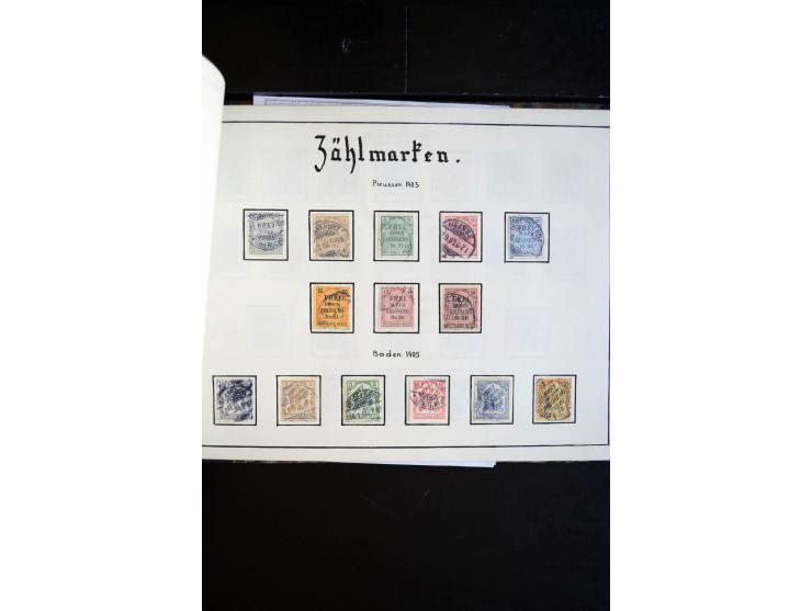 1872/1945, postfrische, ungebrauchte und gestempelte Sammlung mit u.a. Mi.-Nr. 66, 438-39, 456-58, 496-98, Bl.2, 3, D65 etc.,