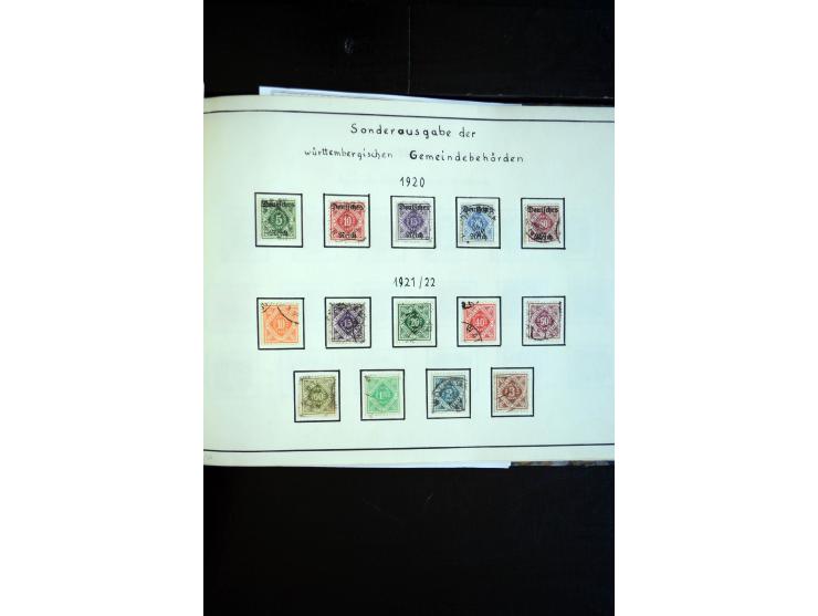 1872/1945, postfrische, ungebrauchte und gestempelte Sammlung mit u.a. Mi.-Nr. 66, 438-39, 456-58, 496-98, Bl.2, 3, D65 etc.,