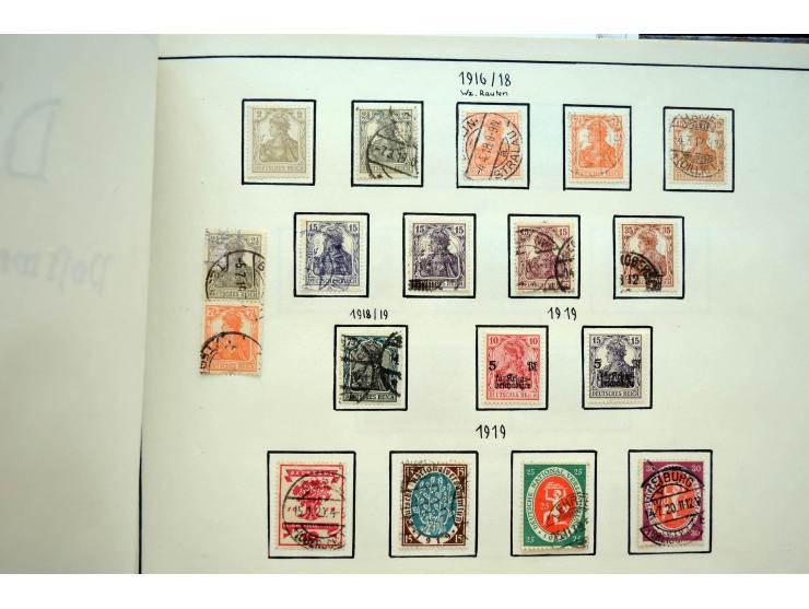 1872/1945, postfrische, ungebrauchte und gestempelte Sammlung mit u.a. Mi.-Nr. 66, 438-39, 456-58, 496-98, Bl.2, 3, D65 etc.,