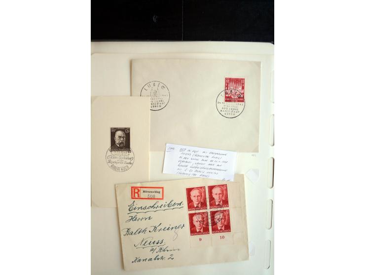 1900/45, ungebrauchte/postfrische und gestempelte Sammlung mit diversen besseren Werte, dabei u.a. Block 1-3, etliche Zusamme