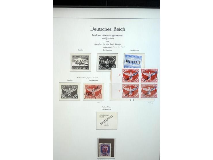 1900/45, ungebrauchte/postfrische und gestempelte Sammlung mit diversen besseren Werte, dabei u.a. Block 1-3, etliche Zusamme