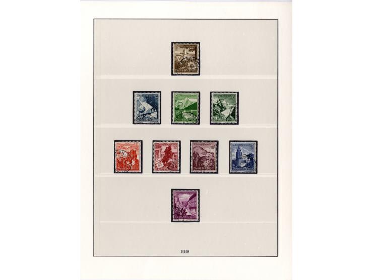 1933/45, in den Hauptnummern kpl. gestempelte Sammlung im Vordruck-Album, dabei Block 2 mit kleinen Einschränkungen im Rand (