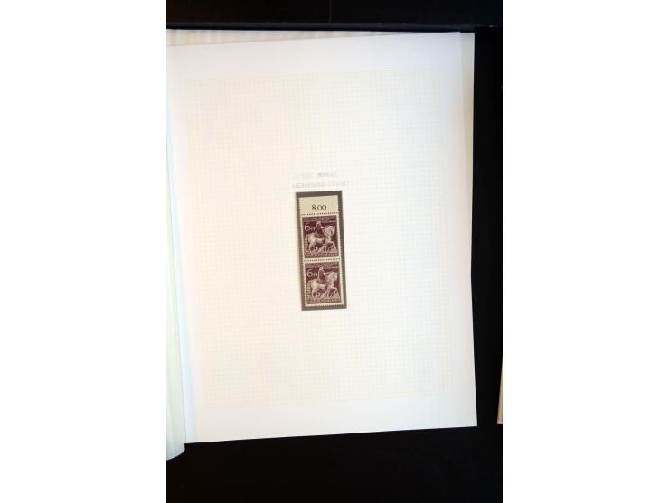 1933/45, schöne ungebraucht/postfrische und gestempelte Sammlung mit Zusammendrucken und Briefe, dabei bessere wie 508-11 ges