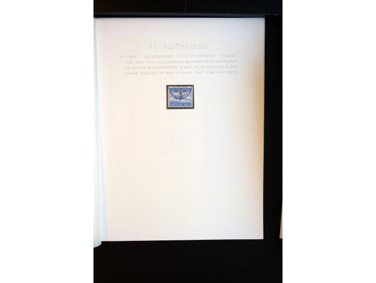 1933/45, schöne ungebraucht/postfrische und gestempelte Sammlung mit Zusammendrucken und Briefe, dabei bessere wie 508-11 ges