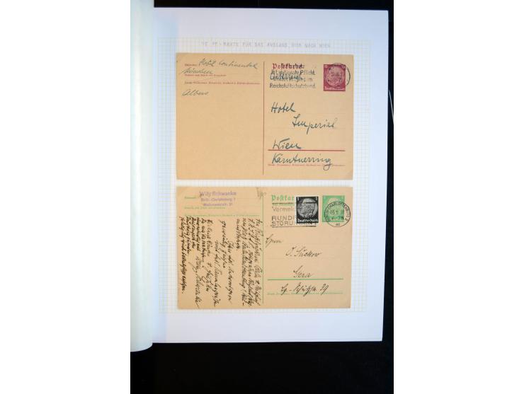 1933/45, schöne ungebraucht/postfrische und gestempelte Sammlung mit Zusammendrucken und Briefe, dabei bessere wie 508-11 ges
