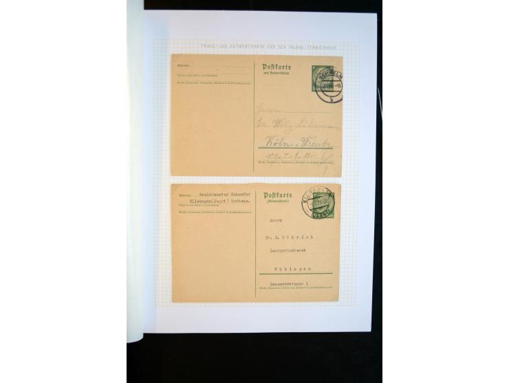 1933/45, schöne ungebraucht/postfrische und gestempelte Sammlung mit Zusammendrucken und Briefe, dabei bessere wie 508-11 ges