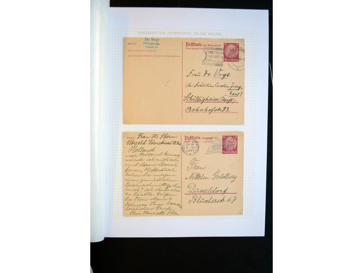 1933/45, schöne ungebraucht/postfrische und gestempelte Sammlung mit Zusammendrucken und Briefe, dabei bessere wie 508-11 ges