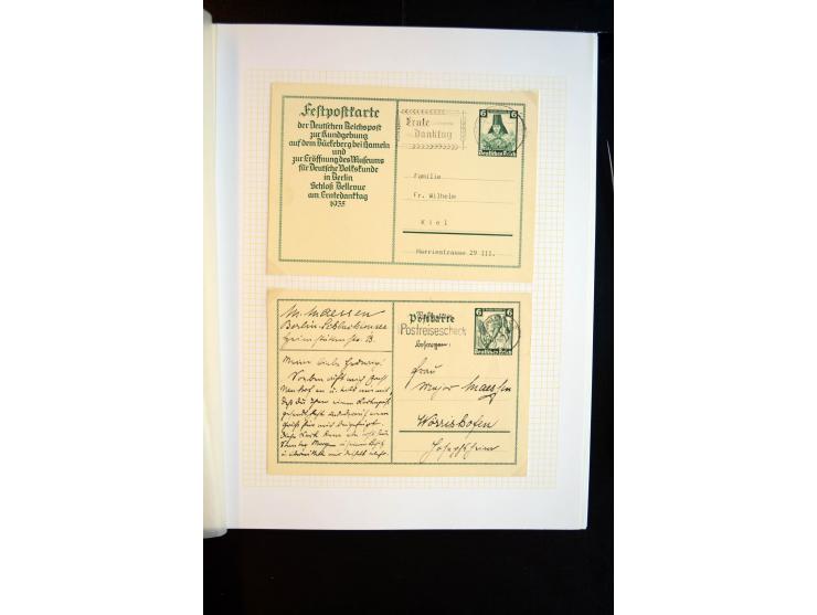 1933/45, schöne ungebraucht/postfrische und gestempelte Sammlung mit Zusammendrucken und Briefe, dabei bessere wie 508-11 ges