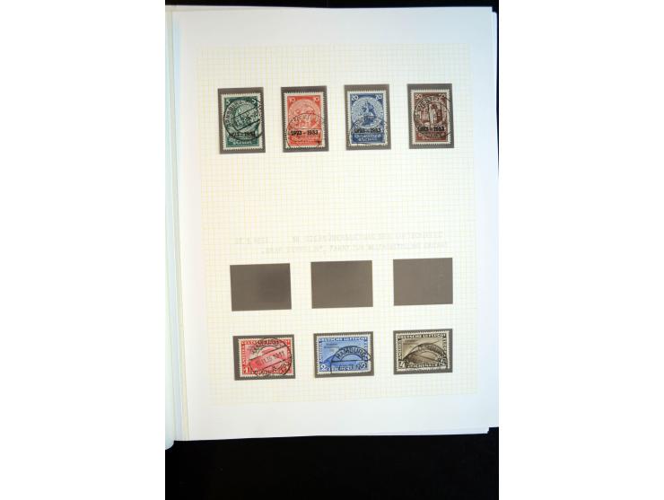 1933/45, schöne ungebraucht/postfrische und gestempelte Sammlung mit Zusammendrucken und Briefe, dabei bessere wie 508-11 ges