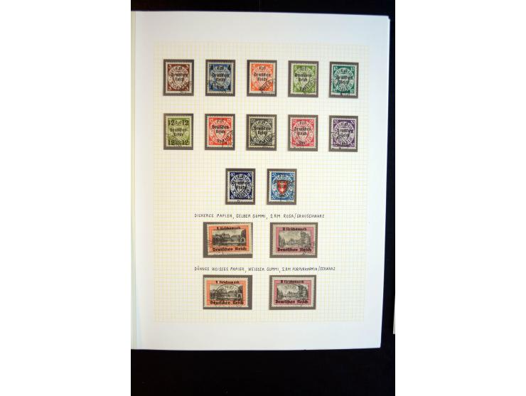 1933/45, schöne ungebraucht/postfrische und gestempelte Sammlung mit Zusammendrucken und Briefe, dabei bessere wie 508-11 ges