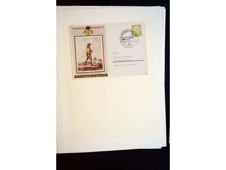 1933/45, schöne ungebraucht/postfrische und gestempelte Sammlung mit Zusammendrucken und Briefe, dabei bessere wie 508-11 ges