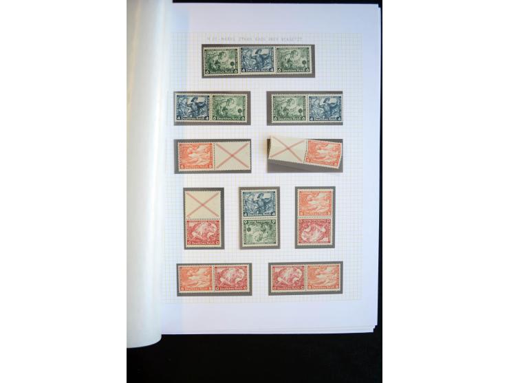 1933/45, schöne ungebraucht/postfrische und gestempelte Sammlung mit Zusammendrucken und Briefe, dabei bessere wie 508-11 ges