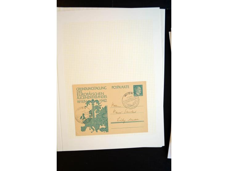 1933/45, schöne ungebraucht/postfrische und gestempelte Sammlung mit Zusammendrucken und Briefe, dabei bessere wie 508-11 ges