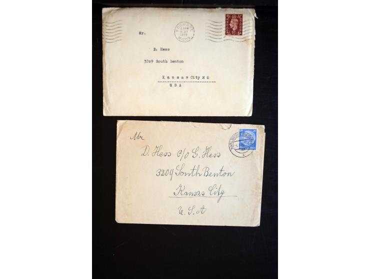 1890/45, einige hundert Briefe und Karten mit einigen Besonderheiten, dabei viele R-Briefe, interessante Stempel, Auslandspos