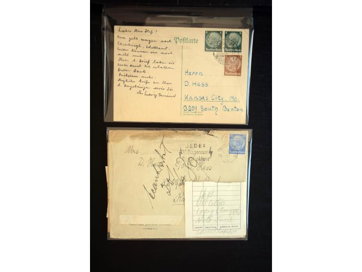 1890/45, einige hundert Briefe und Karten mit einigen Besonderheiten, dabei viele R-Briefe, interessante Stempel, Auslandspos