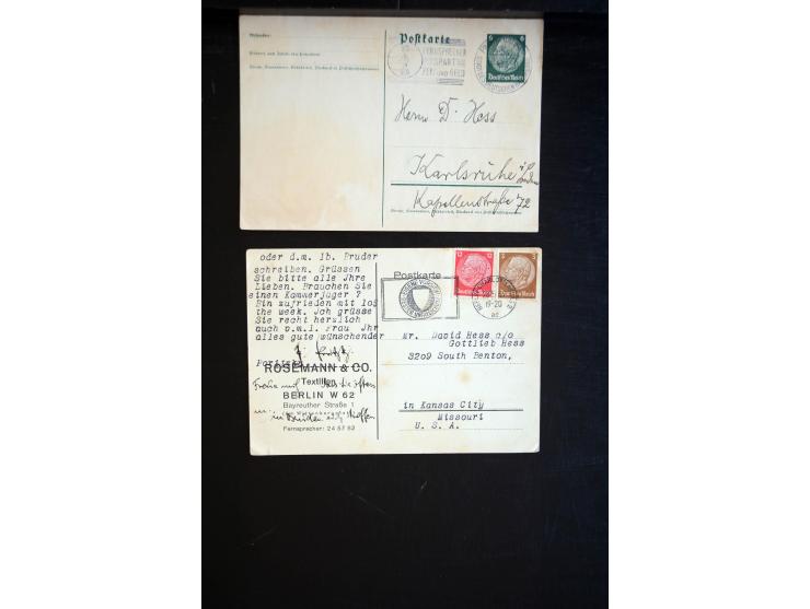 1890/45, einige hundert Briefe und Karten mit einigen Besonderheiten, dabei viele R-Briefe, interessante Stempel, Auslandspos