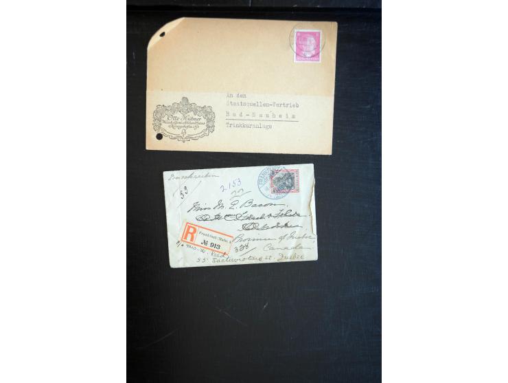1890/45, einige hundert Briefe und Karten mit einigen Besonderheiten, dabei viele R-Briefe, interessante Stempel, Auslandspos