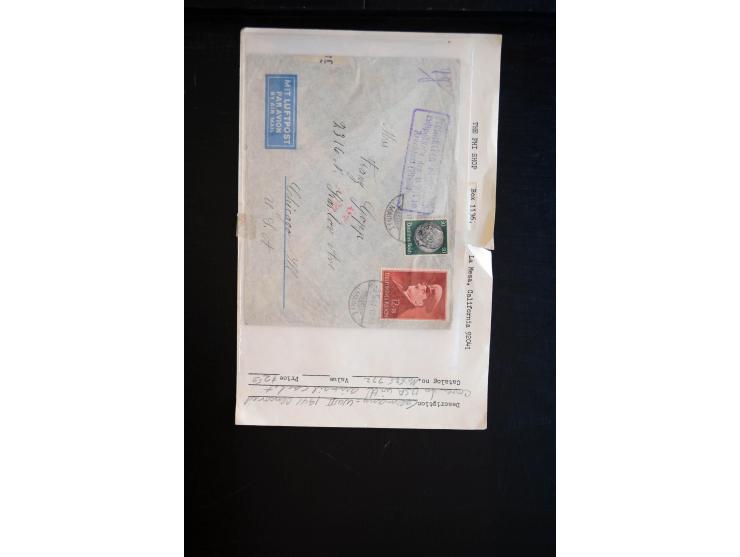 1890/45, einige hundert Briefe und Karten mit einigen Besonderheiten, dabei viele R-Briefe, interessante Stempel, Auslandspos