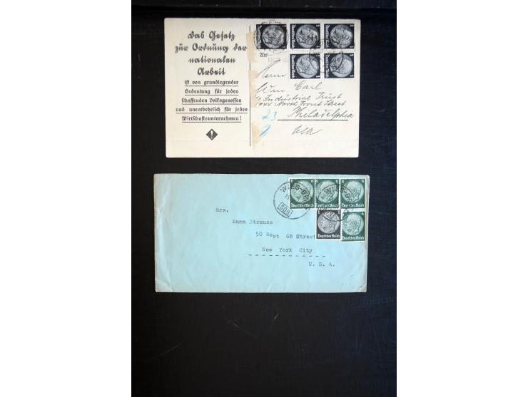 1890/45, einige hundert Briefe und Karten mit einigen Besonderheiten, dabei viele R-Briefe, interessante Stempel, Auslandspos