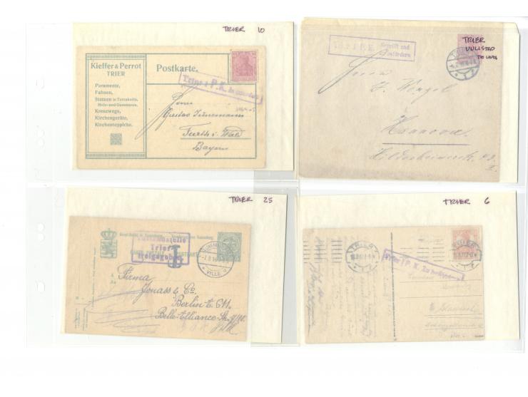 1914/22, ca. 190 Briefe, Karten und Ganzsachen mit vielen verschiedenen Zensur-Stempeln bzw. Verschlußzetteln inkl. etwas Dev