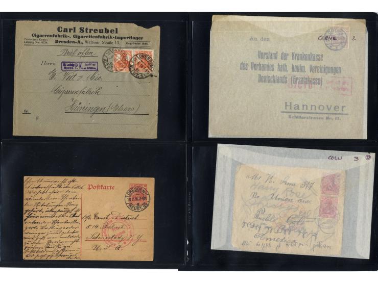 1914/22, ca. 190 Briefe, Karten und Ganzsachen mit vielen verschiedenen Zensur-Stempeln bzw. Verschlußzetteln inkl. etwas Dev