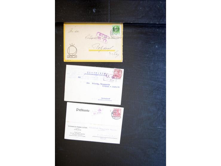 1919/23, Zensur- und Feldpost der Allierten während der Rheinland-Besetzung, interessanter Posten mit ca. 90 Briefen, Karten 