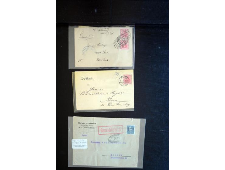 1919/23, Zensur- und Feldpost der Allierten während der Rheinland-Besetzung, interessanter Posten mit ca. 90 Briefen, Karten 