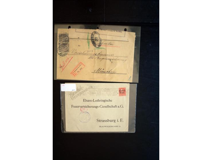 1919/23, Zensur- und Feldpost der Allierten während der Rheinland-Besetzung, interessanter Posten mit ca. 90 Briefen, Karten 