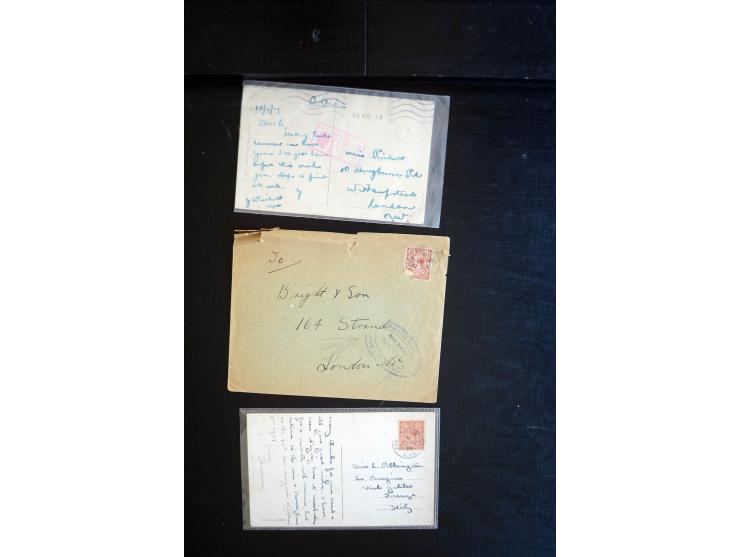 1919/23, Zensur- und Feldpost der Allierten während der Rheinland-Besetzung, interessanter Posten mit ca. 90 Briefen, Karten 