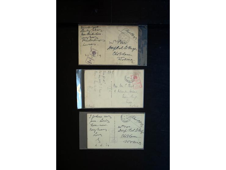 1919/23, Zensur- und Feldpost der Allierten während der Rheinland-Besetzung, interessanter Posten mit ca. 90 Briefen, Karten 