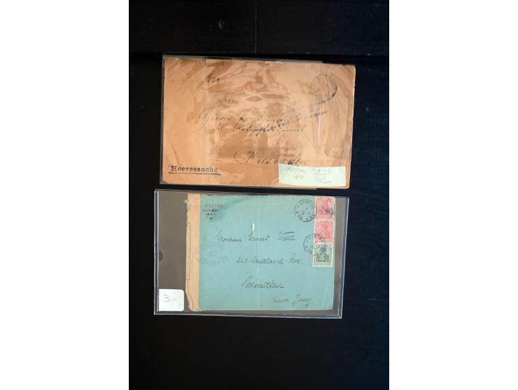 1919/23, Zensur- und Feldpost der Allierten während der Rheinland-Besetzung, interessanter Posten mit ca. 90 Briefen, Karten 