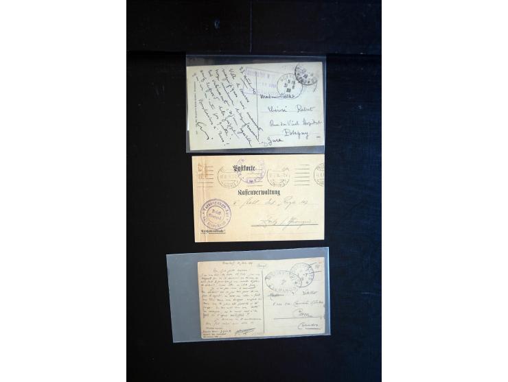 1919/23, Zensur- und Feldpost der Allierten während der Rheinland-Besetzung, interessanter Posten mit ca. 90 Briefen, Karten 