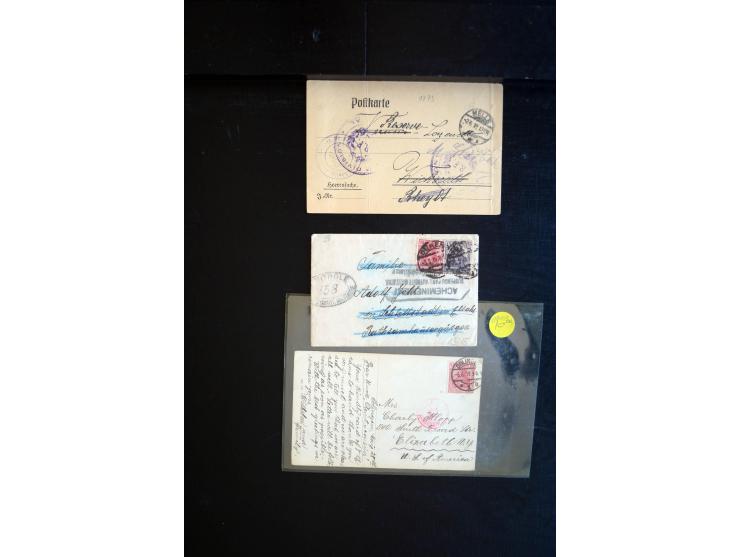 1919/23, Zensur- und Feldpost der Allierten während der Rheinland-Besetzung, interessanter Posten mit ca. 90 Briefen, Karten 