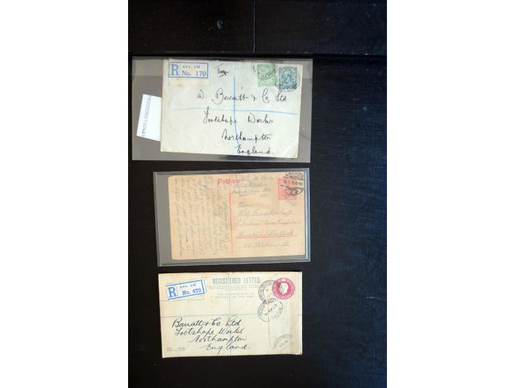 1919/23, Zensur- und Feldpost der Allierten während der Rheinland-Besetzung, interessanter Posten mit ca. 90 Briefen, Karten 