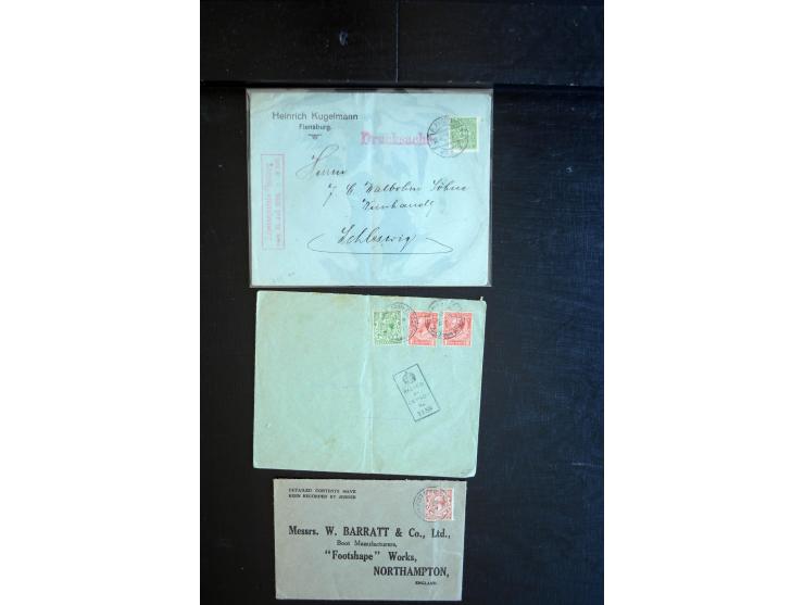 1919/23, Zensur- und Feldpost der Allierten während der Rheinland-Besetzung, interessanter Posten mit ca. 90 Briefen, Karten 
