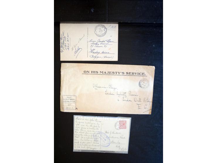 1919/23, Zensur- und Feldpost der Allierten während der Rheinland-Besetzung, interessanter Posten mit ca. 90 Briefen, Karten 