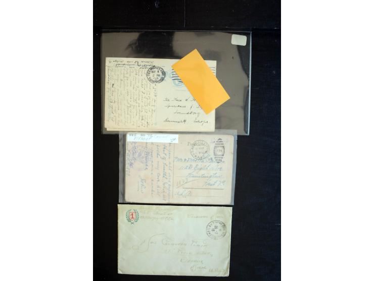 1919/21, amerikanische Feldpost in Deutschland, einige hundert Briefe und Karten mit vielen verschiedenen Feldpost-Nummern-St