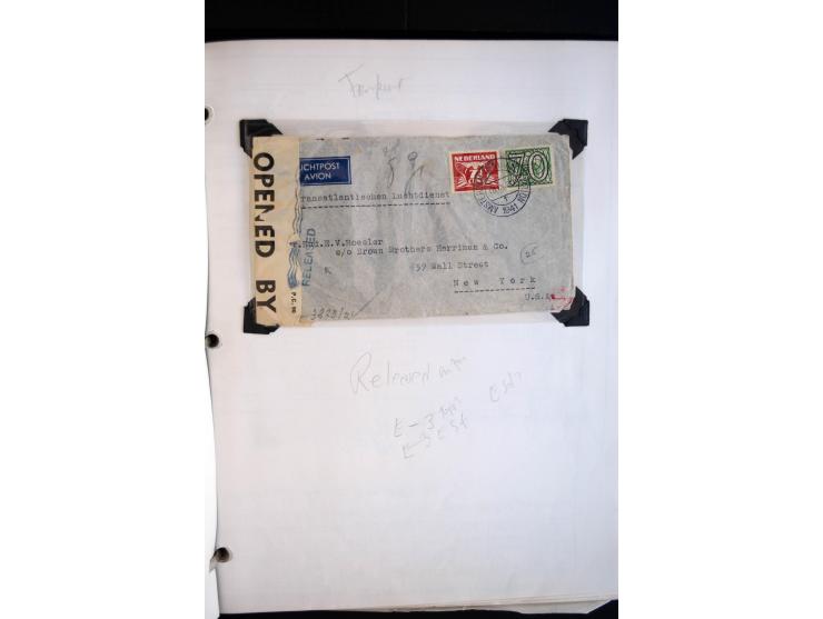 1940/45, kleine Sammlung mit ca. 170 Zensurpost-Briefen und Karten auf Albenblättern, dabei bessere Stempel, Frankaturen und 