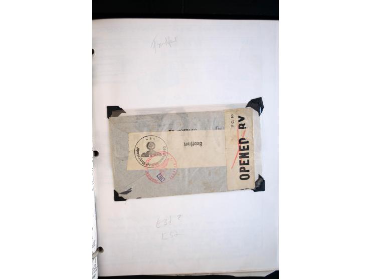 1940/45, kleine Sammlung mit ca. 170 Zensurpost-Briefen und Karten auf Albenblättern, dabei bessere Stempel, Frankaturen und 