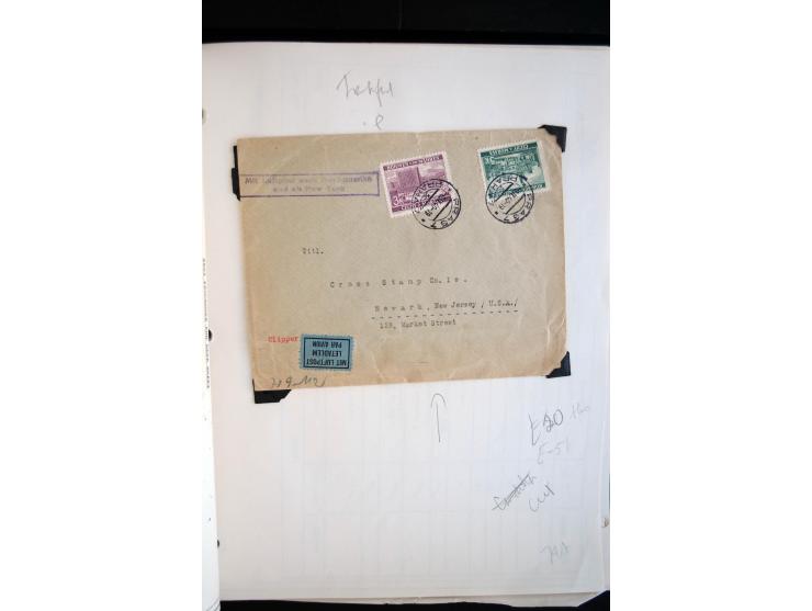 1940/45, kleine Sammlung mit ca. 170 Zensurpost-Briefen und Karten auf Albenblättern, dabei bessere Stempel, Frankaturen und 