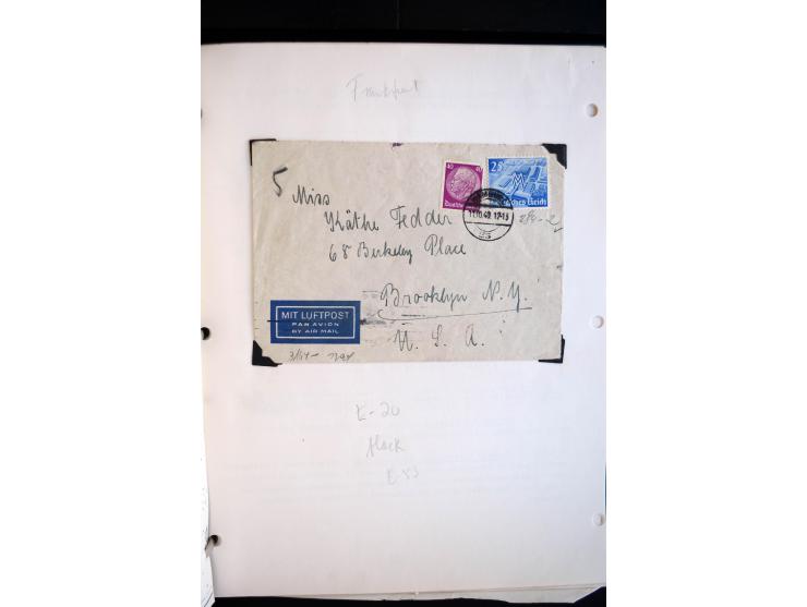 1940/45, kleine Sammlung mit ca. 170 Zensurpost-Briefen und Karten auf Albenblättern, dabei bessere Stempel, Frankaturen und 
