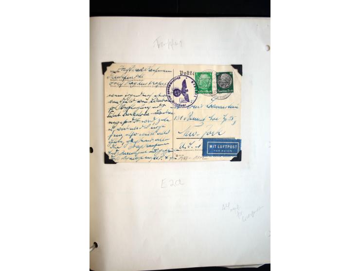 1940/45, kleine Sammlung mit ca. 170 Zensurpost-Briefen und Karten auf Albenblättern, dabei bessere Stempel, Frankaturen und 