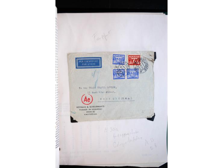 1940/45, kleine Sammlung mit ca. 170 Zensurpost-Briefen und Karten auf Albenblättern, dabei bessere Stempel, Frankaturen und 