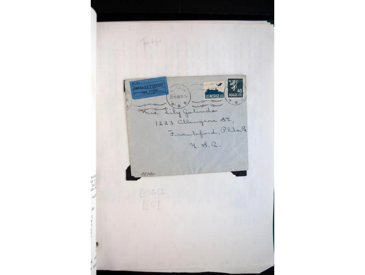 1940/45, kleine Sammlung mit ca. 170 Zensurpost-Briefen und Karten auf Albenblättern, dabei bessere Stempel, Frankaturen und 