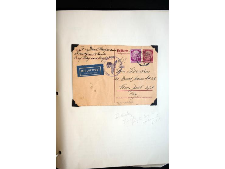 1940/45, kleine Sammlung mit ca. 170 Zensurpost-Briefen und Karten auf Albenblättern, dabei bessere Stempel, Frankaturen und 