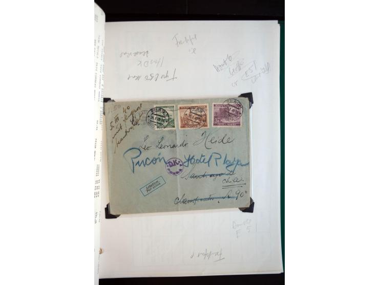 1940/45, kleine Sammlung mit ca. 170 Zensurpost-Briefen und Karten auf Albenblättern, dabei bessere Stempel, Frankaturen und 