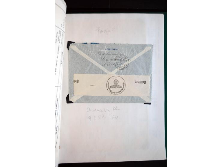 1940/45, kleine Sammlung mit ca. 170 Zensurpost-Briefen und Karten auf Albenblättern, dabei bessere Stempel, Frankaturen und 